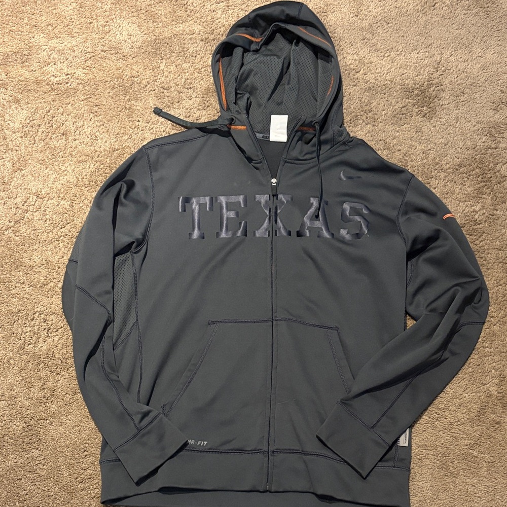Nike Men's Dark Gray Texas Hoodie Jacket